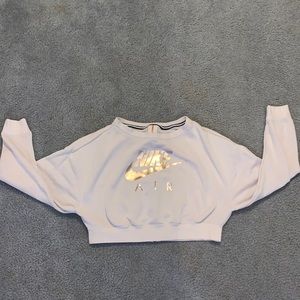 Nike Air cropped sweatshirt-Size XS- Light Pink color